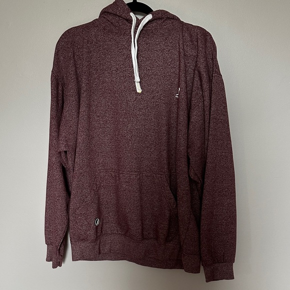 2 Kangol Two-Tone Maroon and Gray Pullover Hoodies - Picture 7 of 10